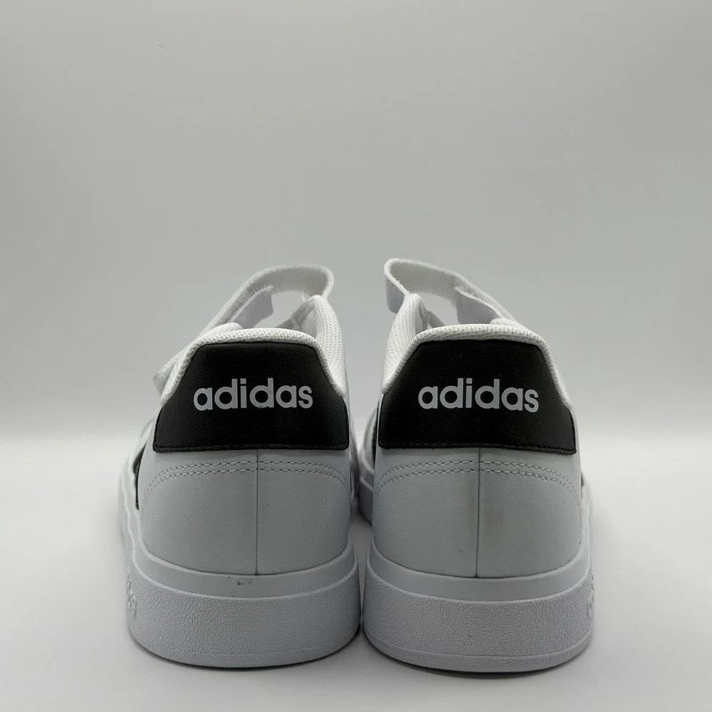 Adidas Grand Court 2.0 EL K White/Black Kid's Sneakers - Size 4 NWB GW6521